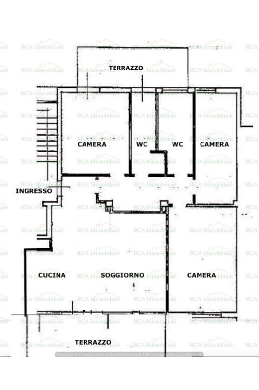 Quadrilocale via Wolfgang Goethe, Bergamo - planimetria 1