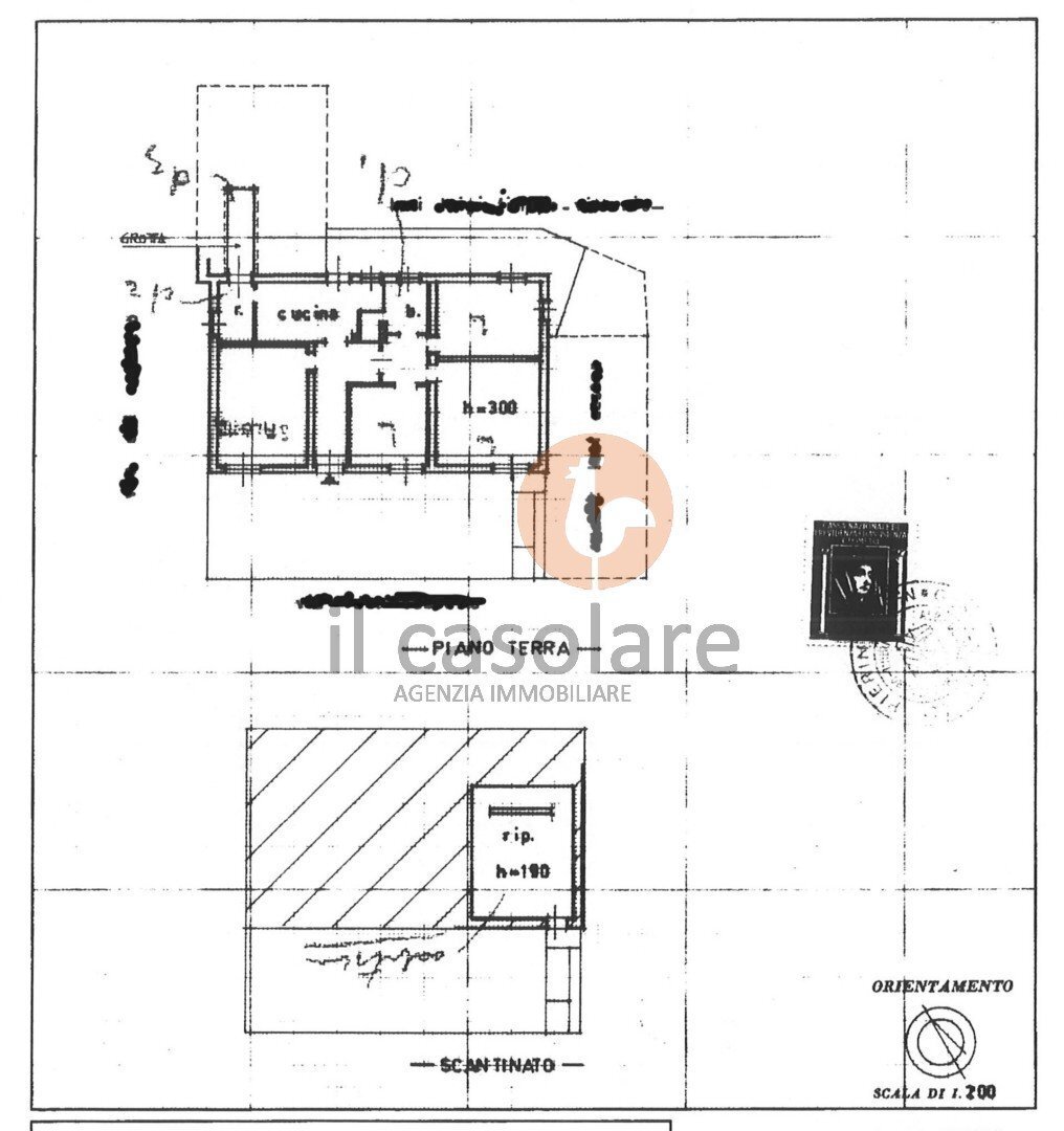 Apartment via Castello, Colli al Metauro - floor plans 1