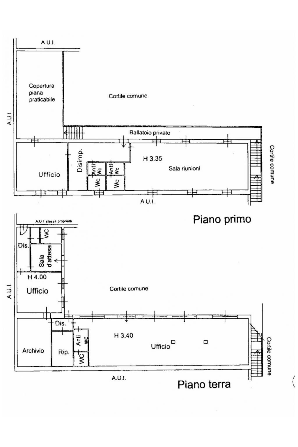Capannone via San Martino, Rho - planimetria 1
