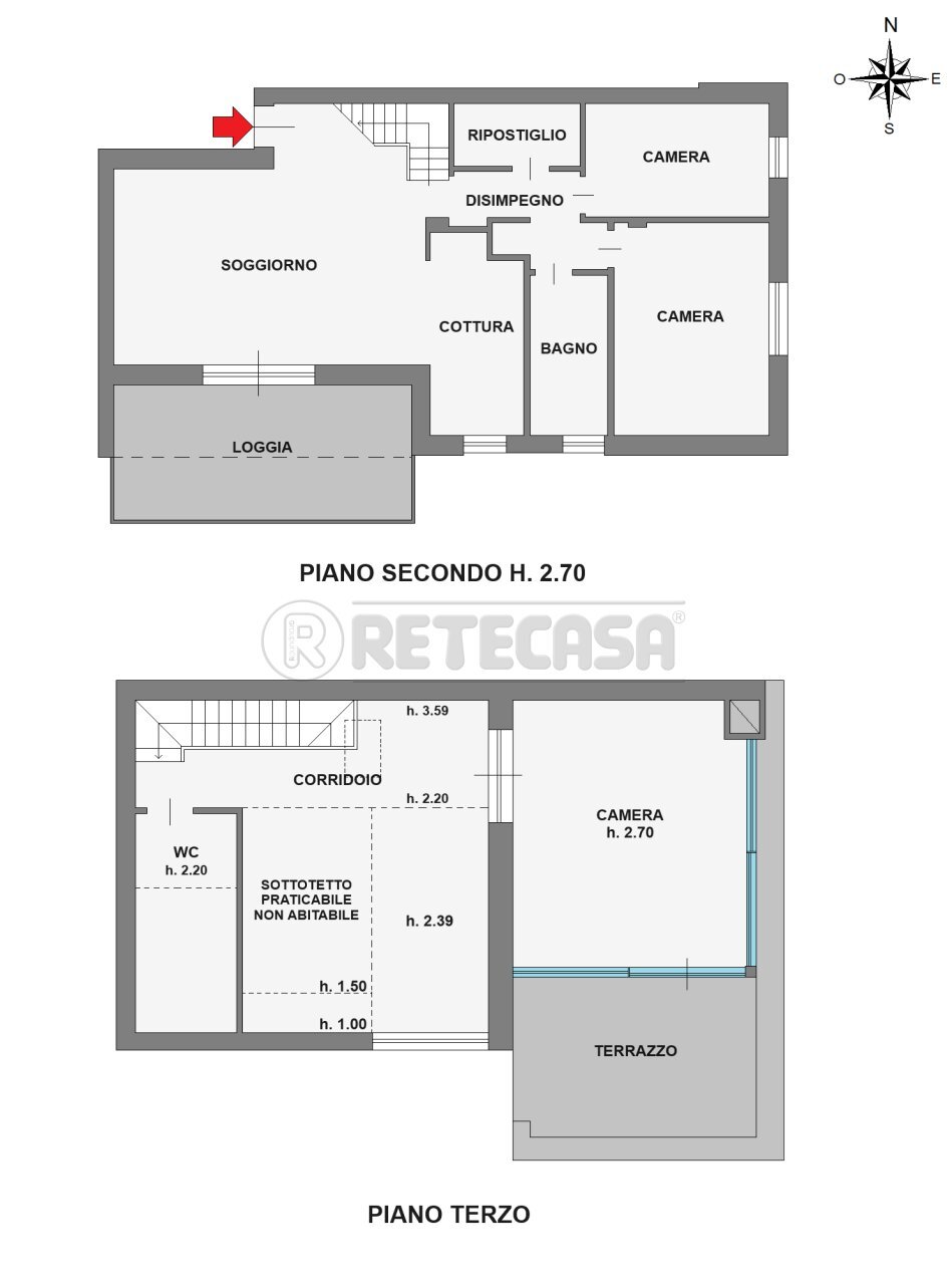 PLANIMETRIA - Appartamento Via Fabio Filzi 44, Albignasego - planimetria 1
