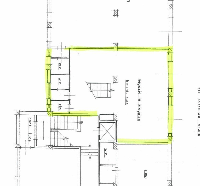 piano terra Via Costanza Bruno .jpg - Locale Commerciale Costanza Bruno  38, Siracusa - planimetria 1