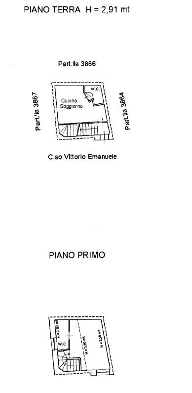 3.jpg - Porzione di casa Corso Vittorio Emanuele 422/1, Modica - planimetria 1