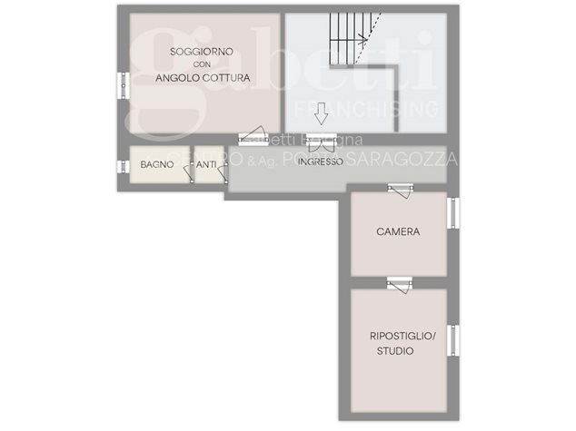 Trilocale VIA CAPO DI LUCCA, Bologna - planimetria 1