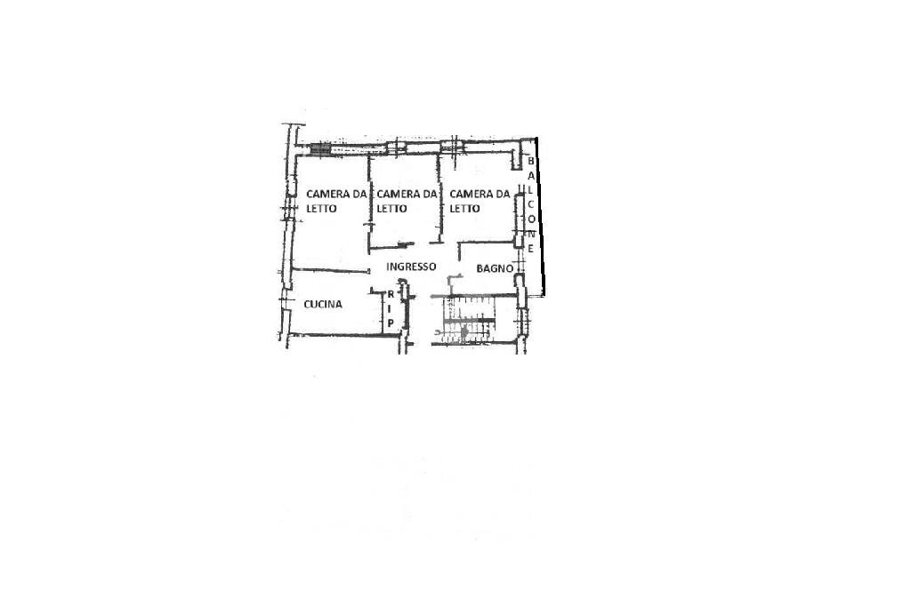 Four-room apartment Via Vittorio Emanuele III, Revello - floor plans 1