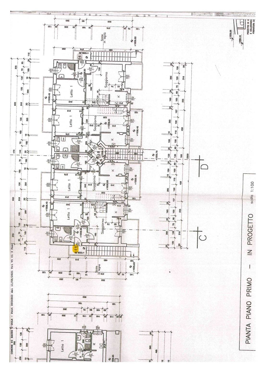Trilocale via Fraiteve, 3, Sauze d'Oulx - planimetria 1