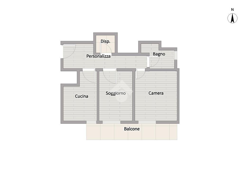 Three-room apartment Via matteotti, Lavagna - floor plans 1