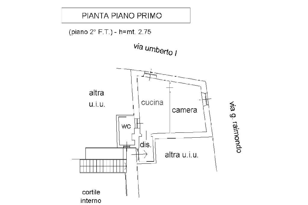 Bilocale Via umberto I, Volpiano - planimetria 1