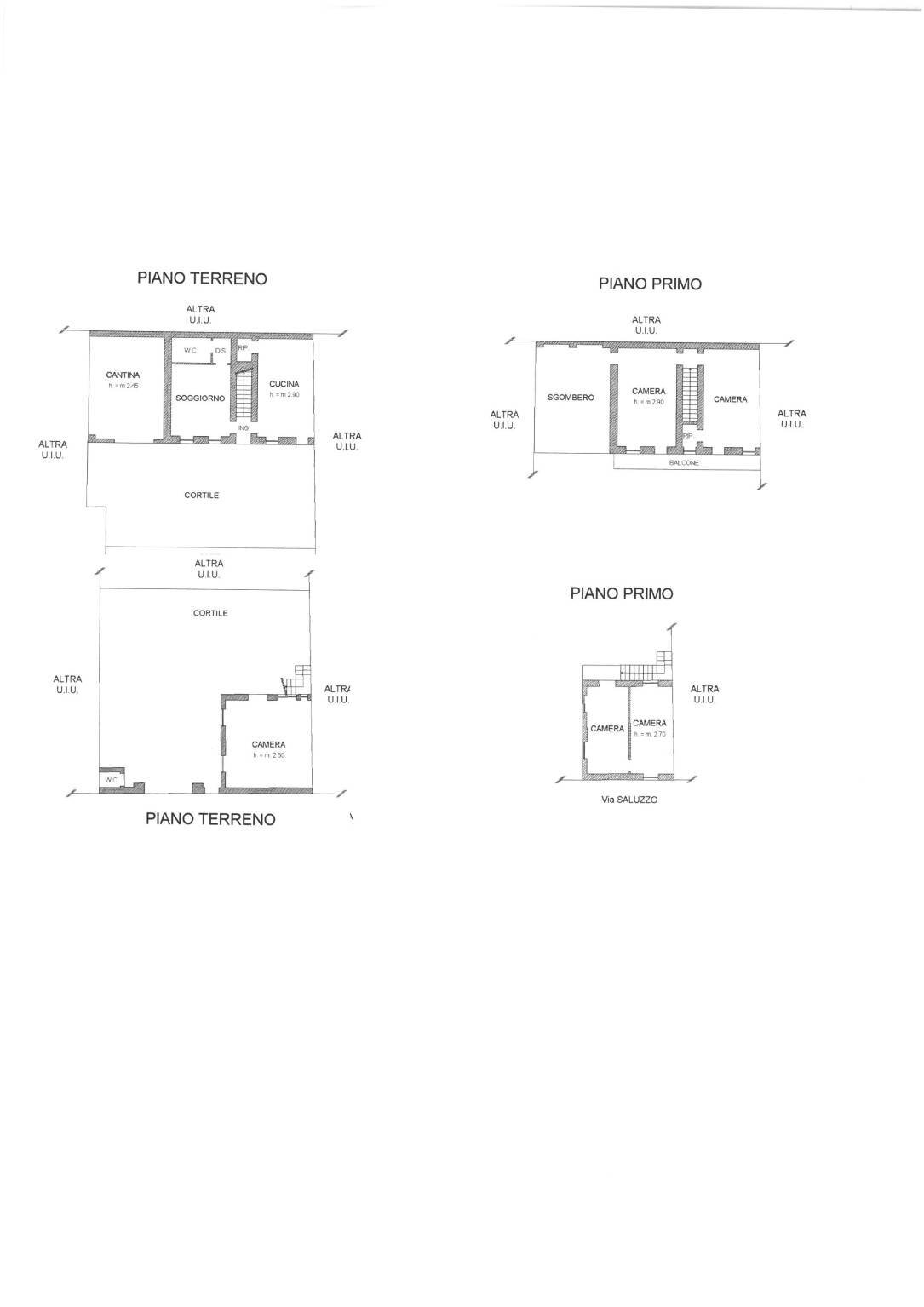Rustic via Saluzzo, Villanova Solaro - floor plans 1