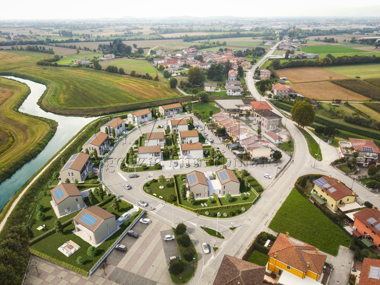 Panoramica quartiere Borgo Piccolo - Casa indipendente Via Martiri della Libertà 11, Grisignano di Zocco - foto 3