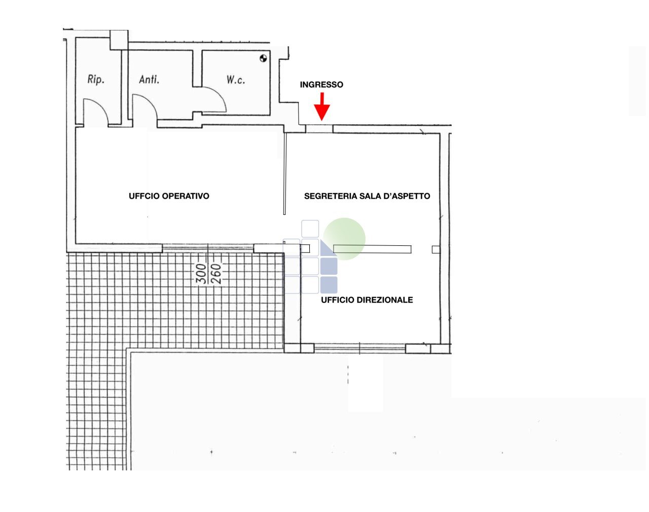 PLANIMETRIA VIA ORLANDO.png - Ufficio Via Salvatore Orlando 3, Livorno - planimetria 1