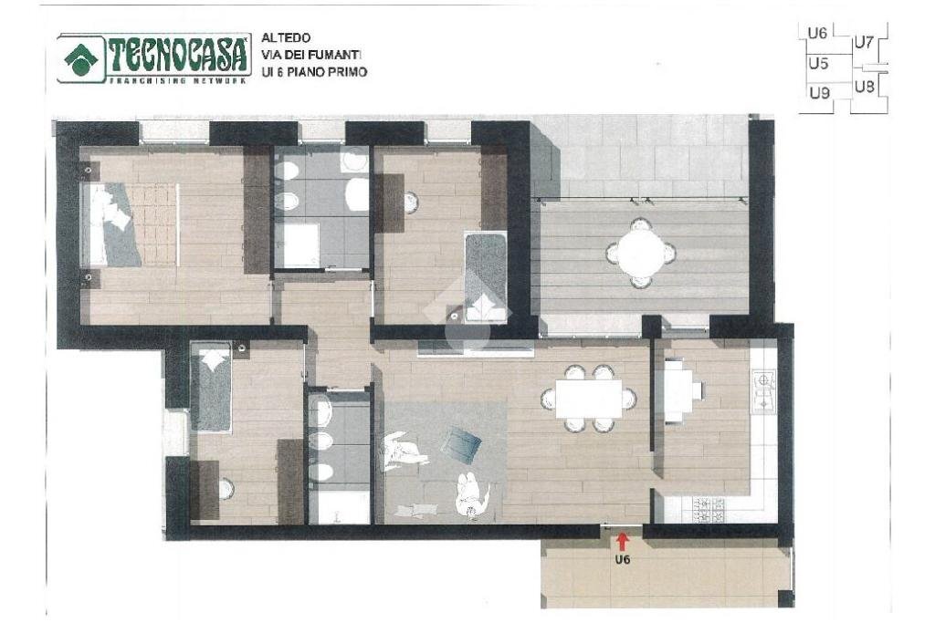 Appartamento Via San Giovanni Battista, Malalbergo - planimetria 1