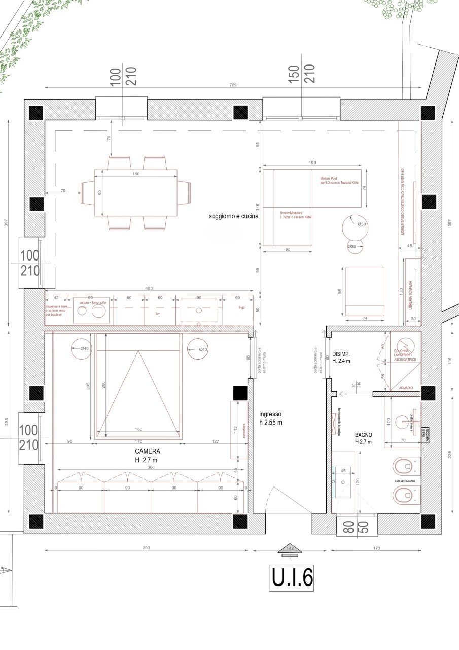 LE1006_Lerici_appartamento_nuova_costruzione - Trilocale Via vecchia 1, Lerici - planimetria 1
