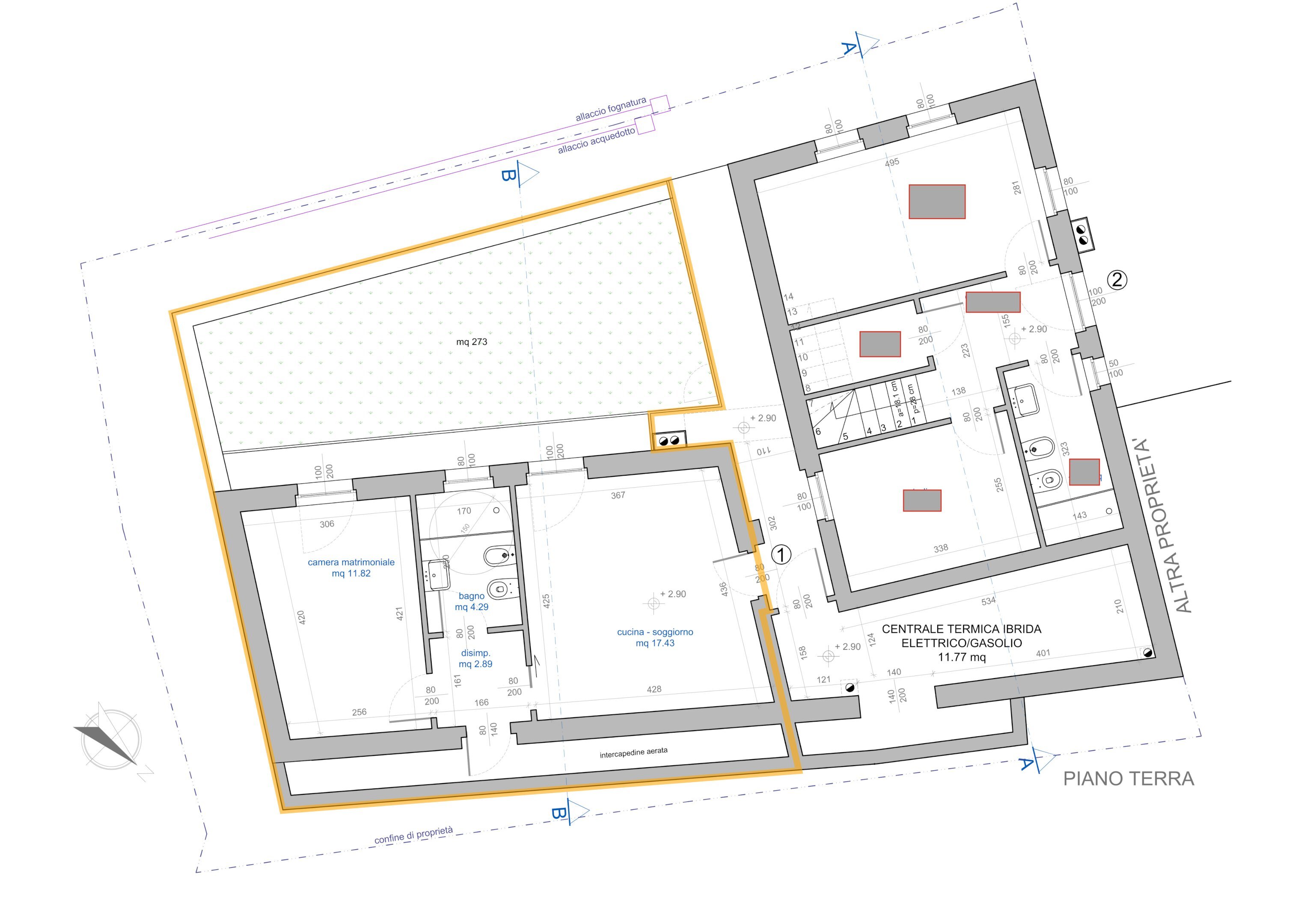Two-room apartment Frazione Epinel, 158, Cogne - floor plans 1