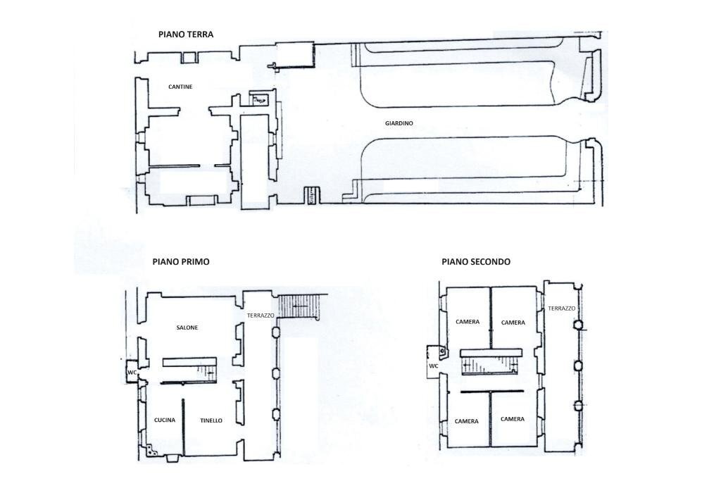 Semi-detached house Via sant'agata, Moransengo - floor plans 1