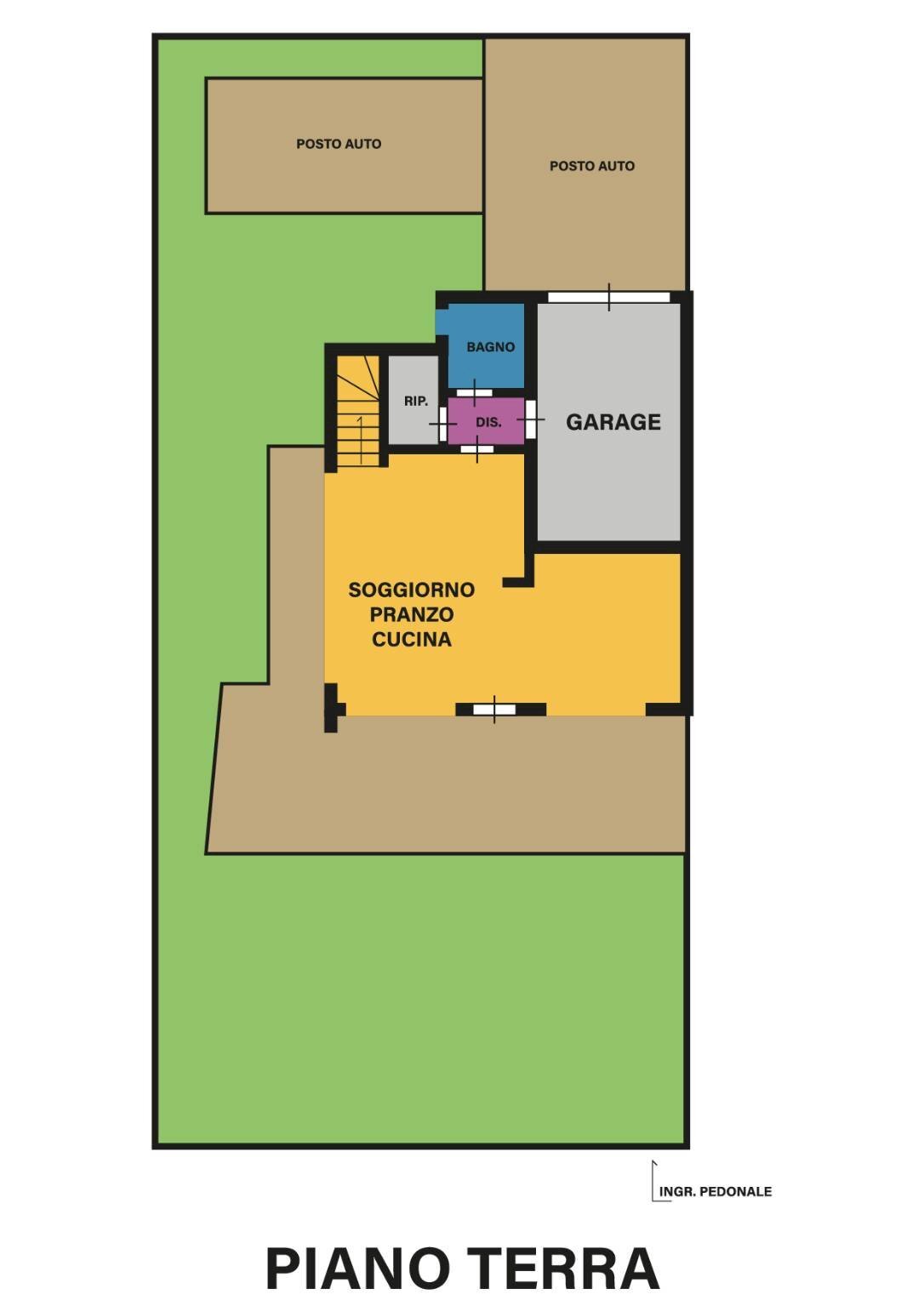Villa via Orintia Romagnoli, Cesena - floor plans 1