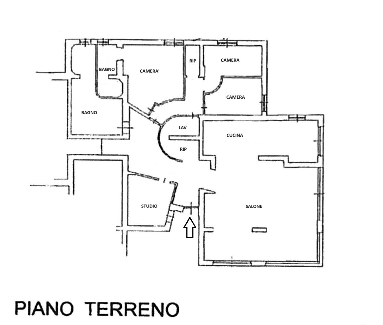 Planimetria - Casa indipendente Via Venezia, Pontedera - planimetria 1