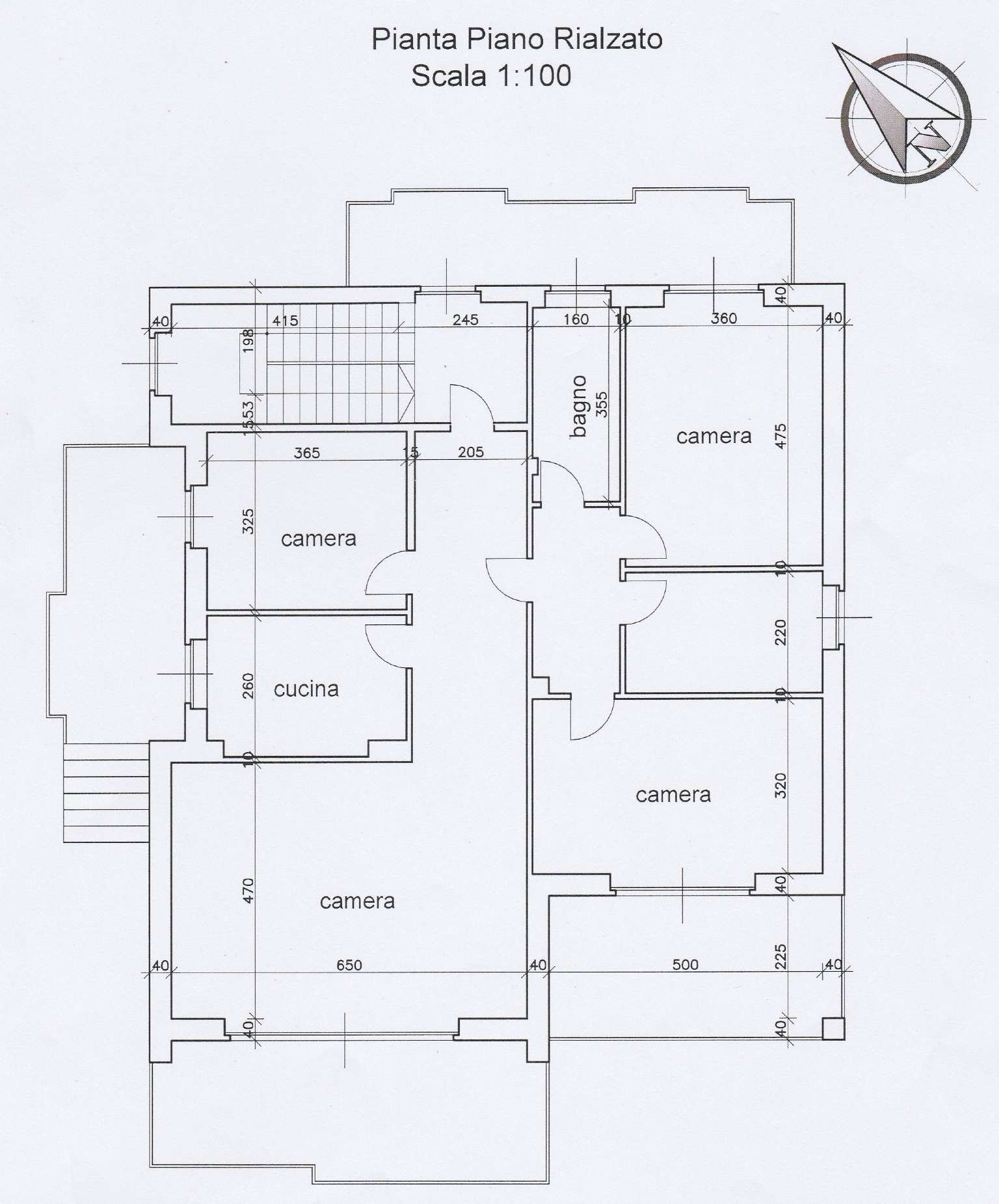 planimetria - Villa Bifamiliare via Fornace, 56, Alpignano - planimetria 1