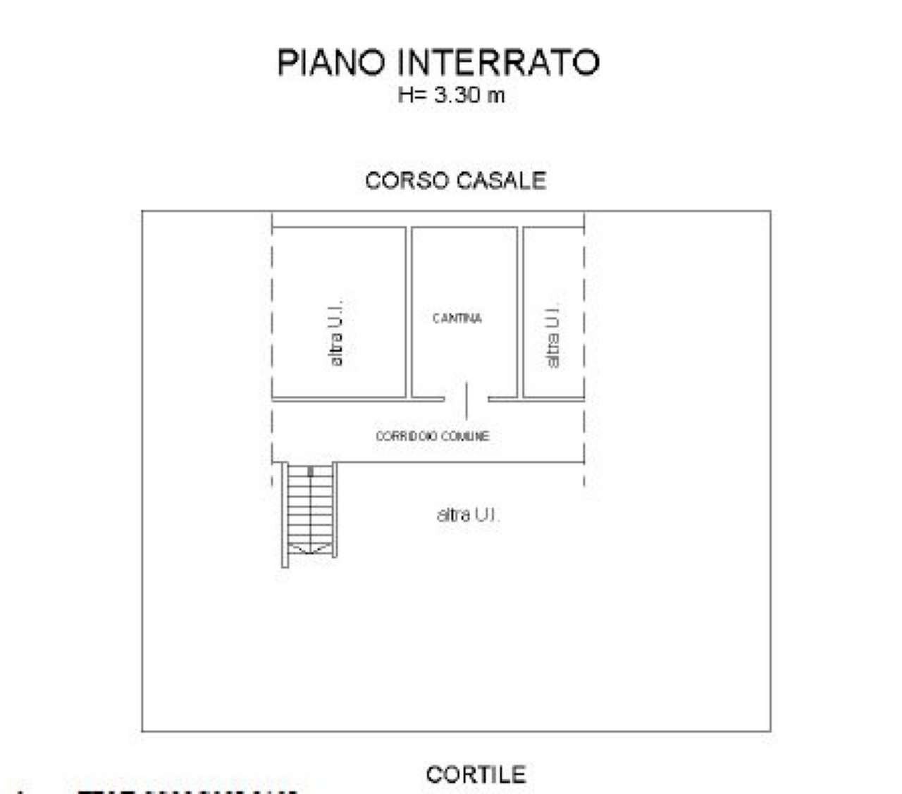 cantina negozio dx - Negozio corso Casale, 135, Torino - planimetria 1