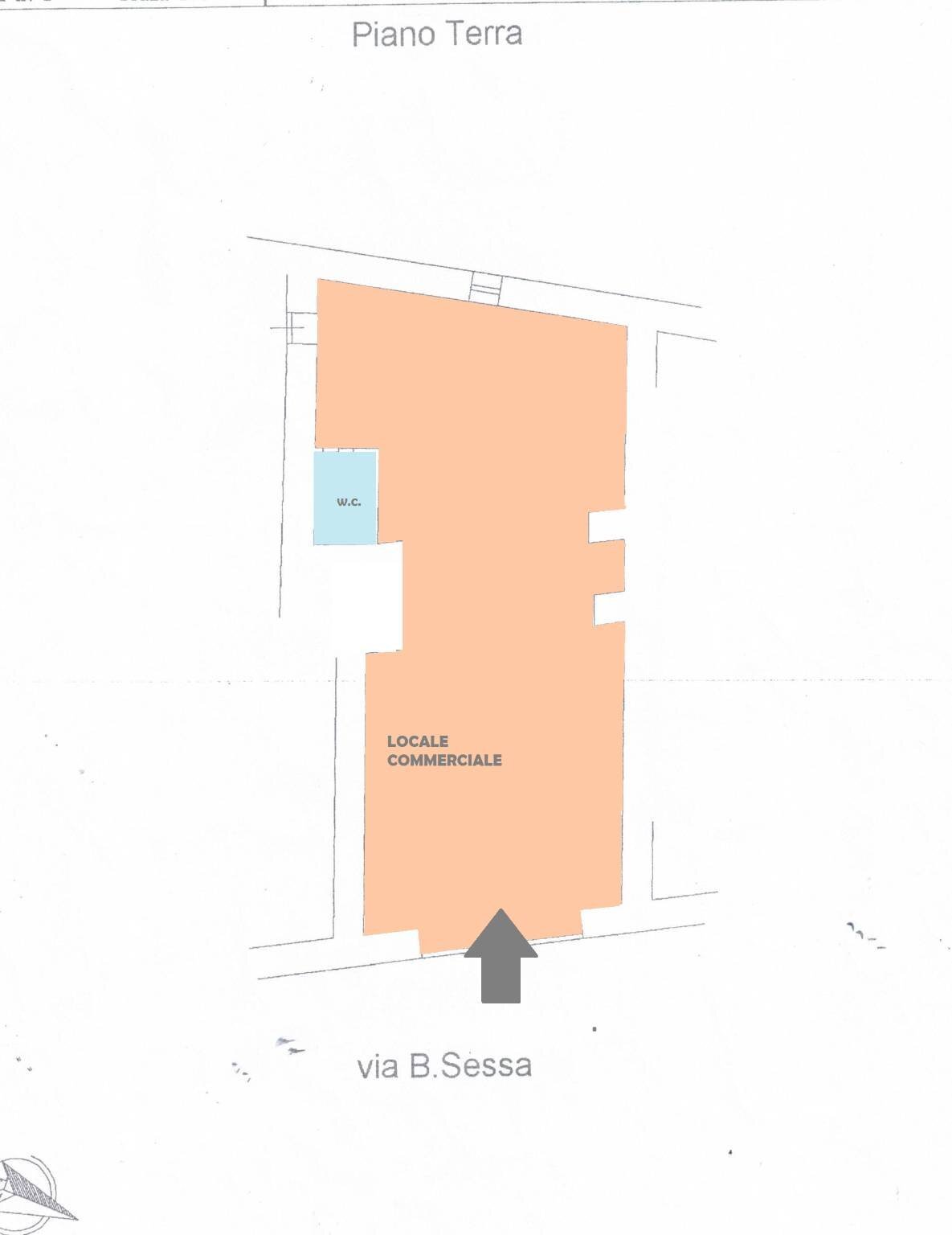 Negozio via Bellucci Sessa, Portici - planimetria 1