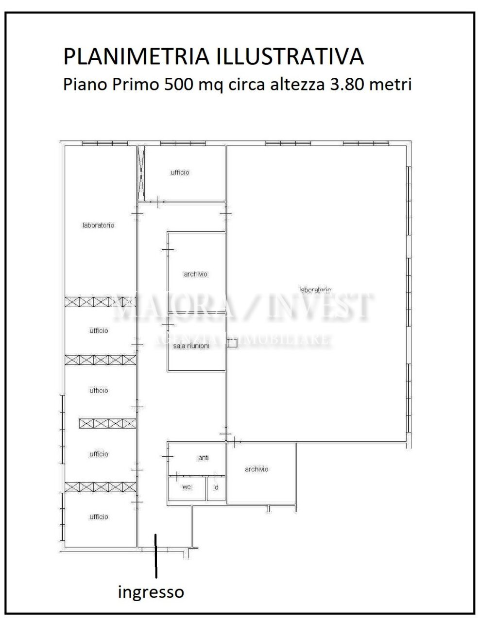 appartamento in vendita1.jpg - Office San Benedetto del Tronto - floor plans 1