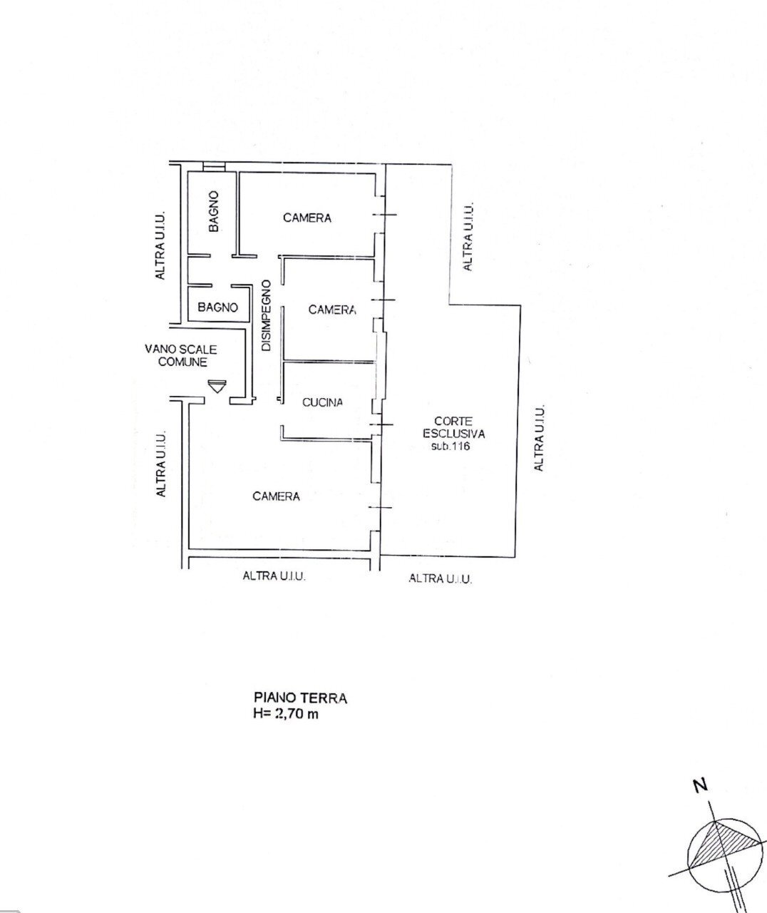 Appartamento Massa Lombarda - planimetria 1