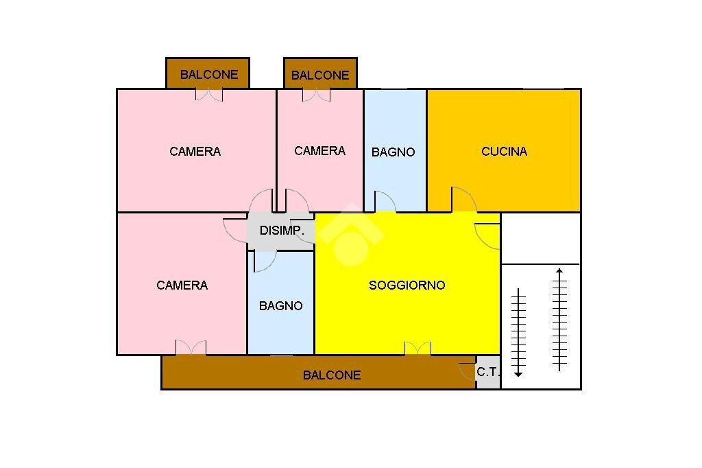 Appartamento Corso Vercelli, Cigliano - planimetria 1