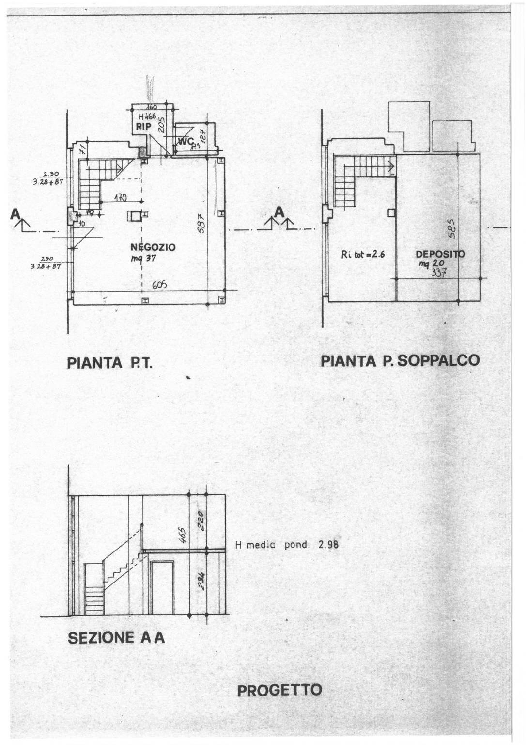 Negozio viale delle Nazioni, Ravenna (zona Marina di Ravenna) - planimetria 1