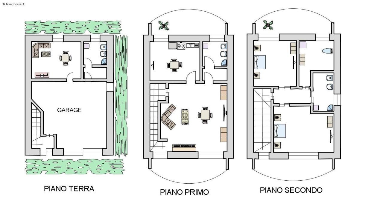 planimetria - Casa indipendente Cappelle sul Tavo - planimetria 1