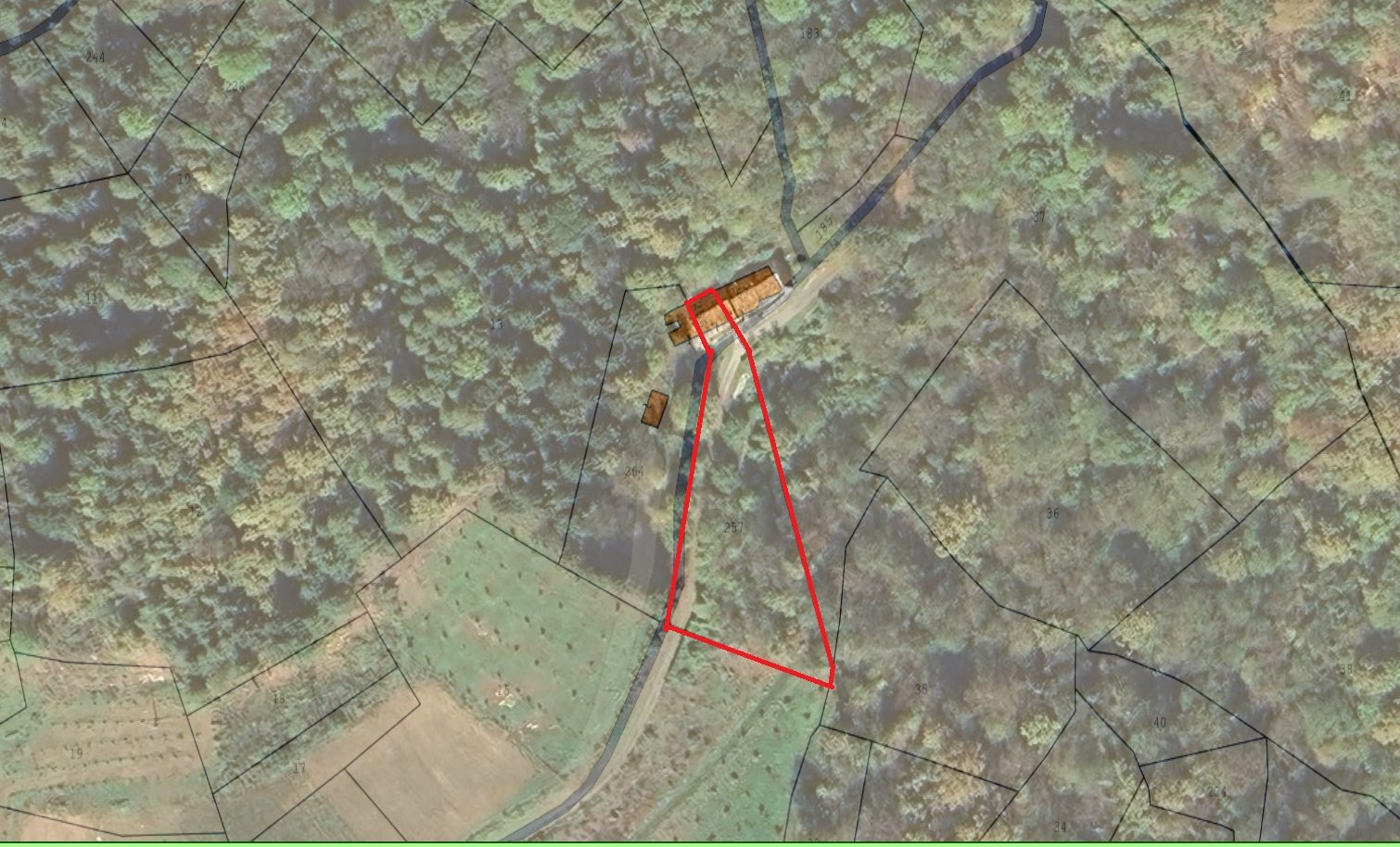 Casa semi indipendente borgata Taiant, Melle - planimetria 1