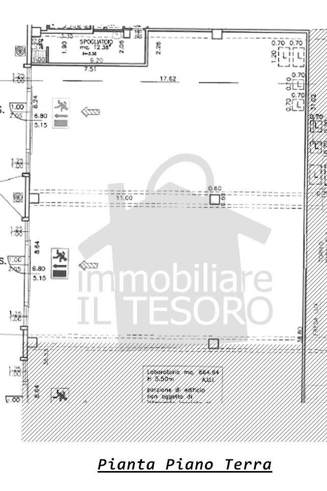Capannone via Mavoncello, Rimini - planimetria 1