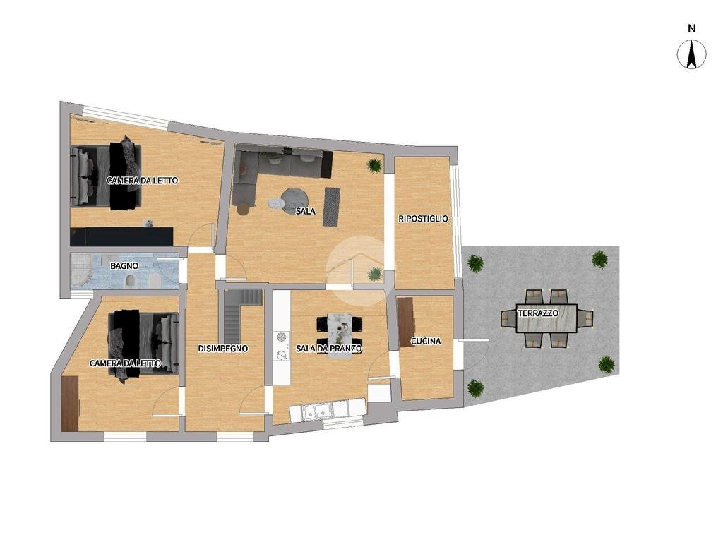 Independent house Via Paolo Merano, Borgomaro - floor plans 1