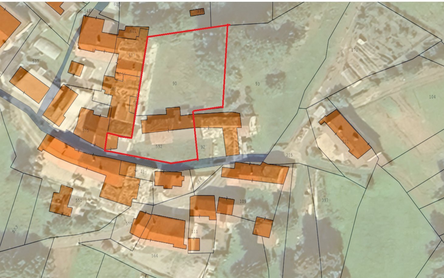 Casale Via Montebracco, Sanfront - planimetria 1