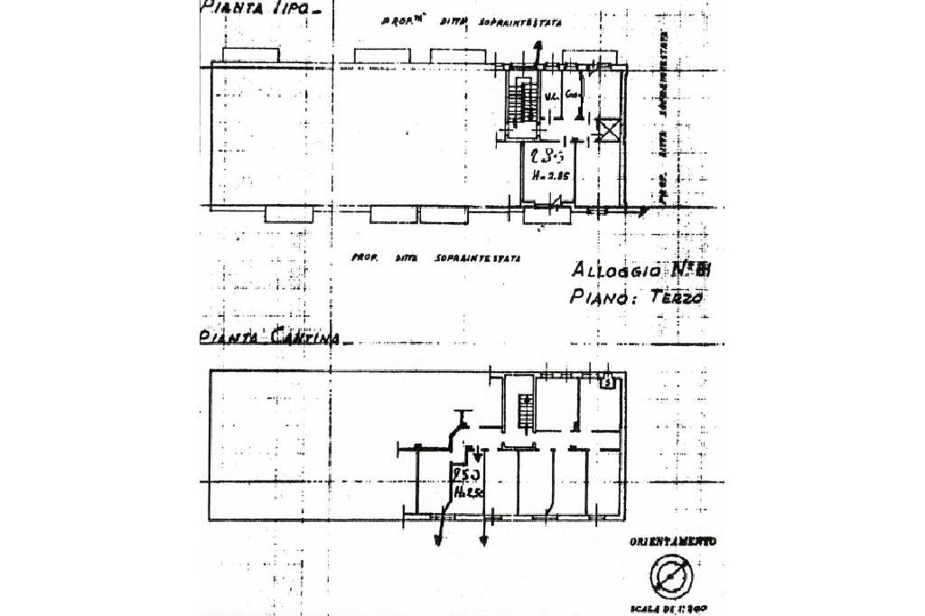 Three-room apartment Strada Piossasco, Orbassano - floor plans 1