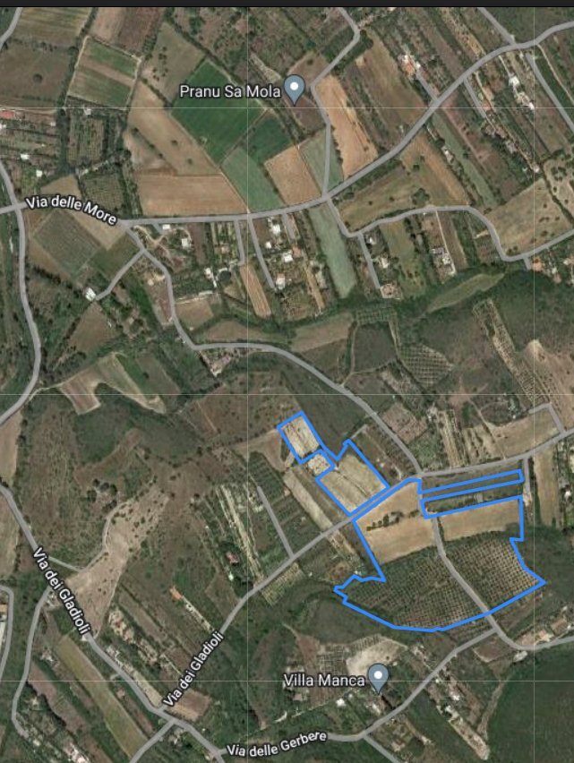 Vista da google maps - Terreno agricolo Via dei Gladioli, Quartucciu - foto 1