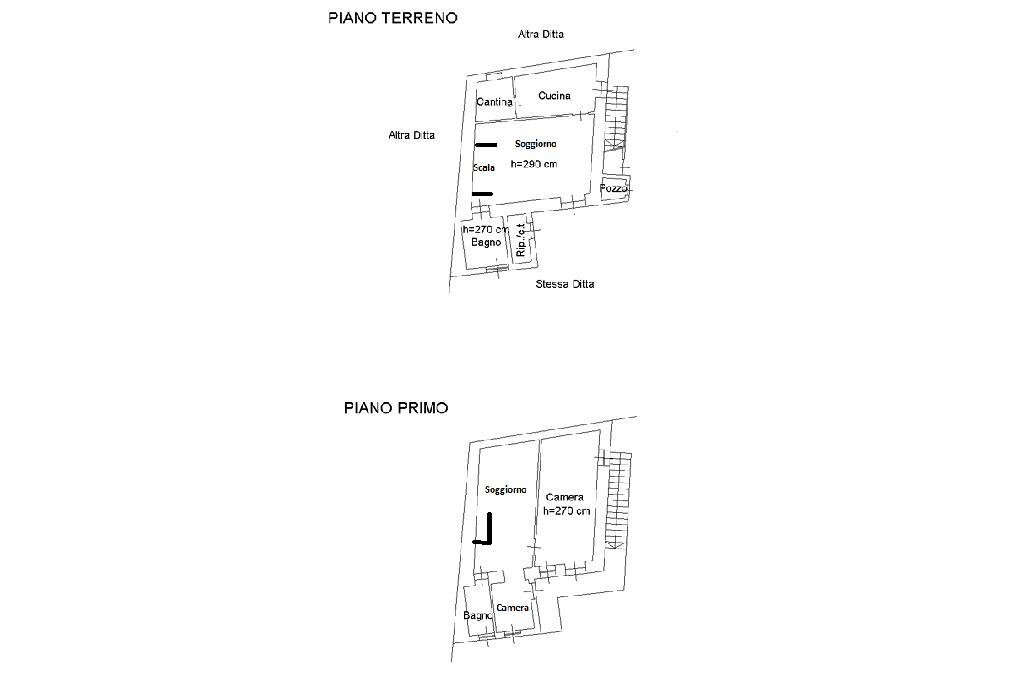 Semi-detached house Via Cavour, Narzole - floor plans 1