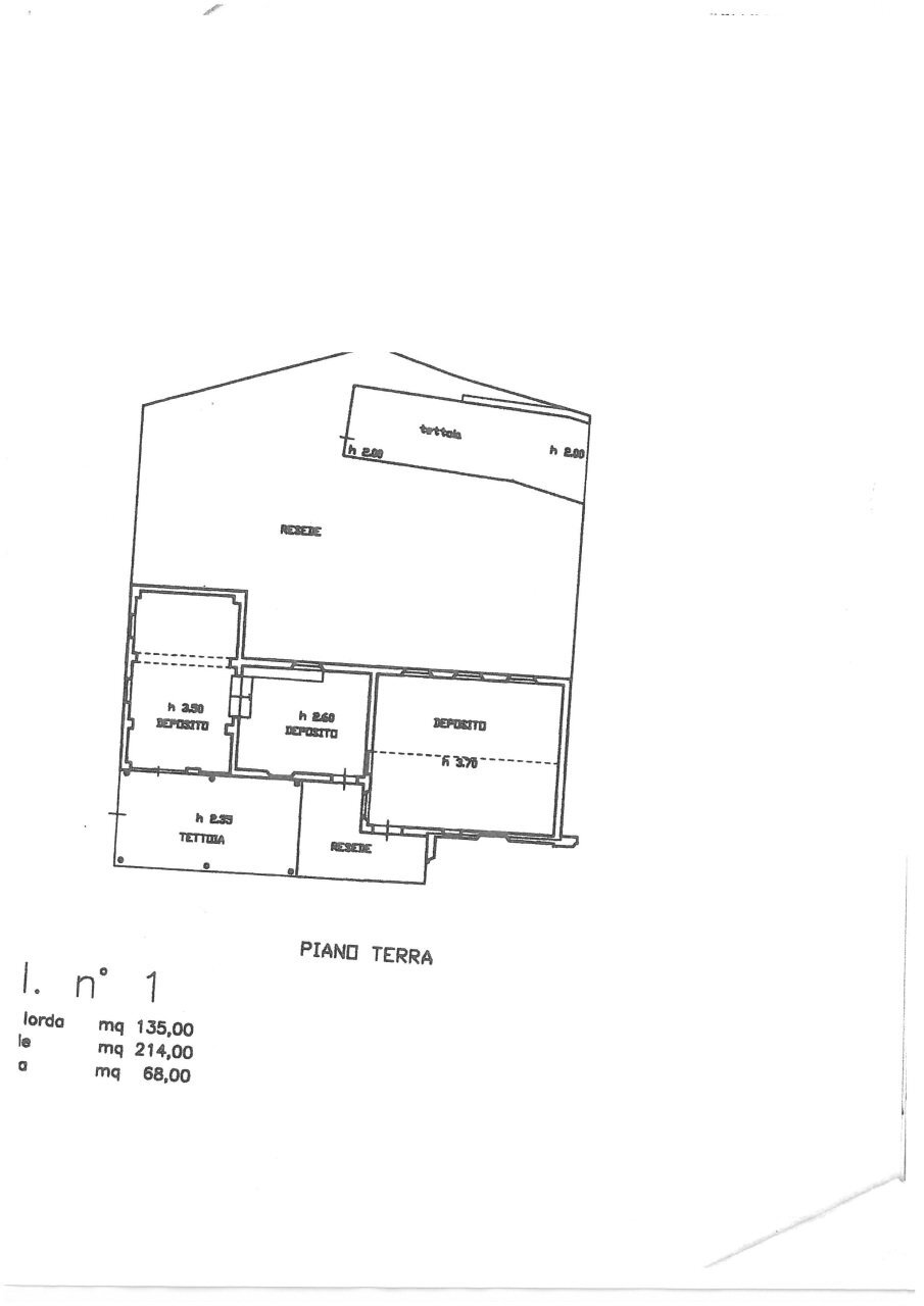 planimetria - Casale Via del Leone, Prato - planimetria 1