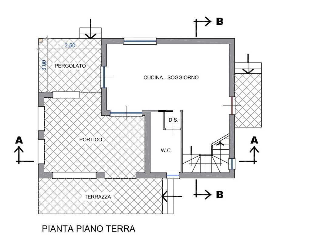 Villa via Ferdinando Magellano, Carini - floor plans 1