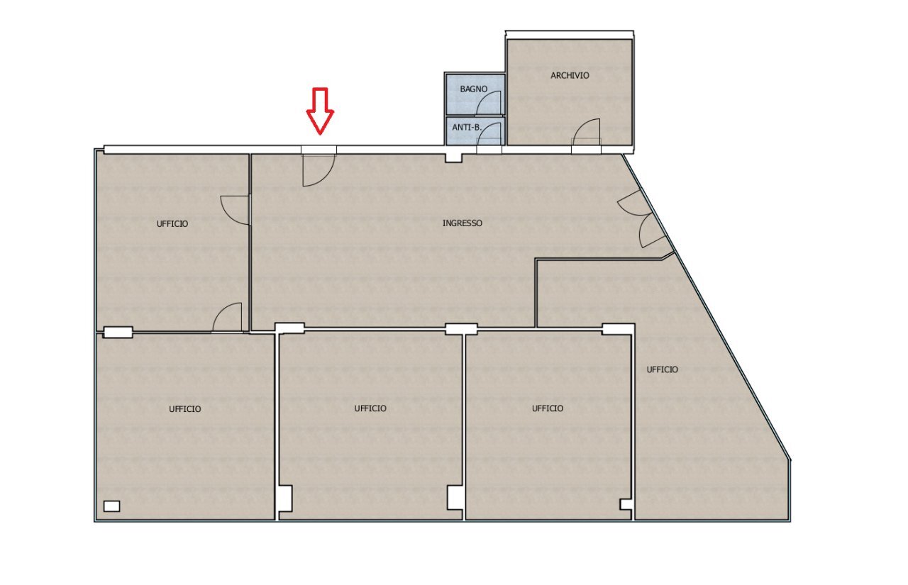 UFFICIO DIREZ SCALA n.png - Ufficio via cagliostro 476, Modena - planimetria 1