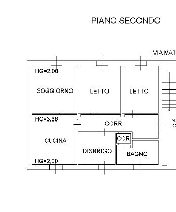 Planimetria Casalmaggiore.png - Trilocale Via MATTEOTTI 7, Casalmaggiore - planimetria 1