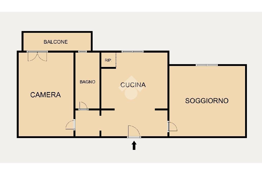 Trilocale Via Filippo Gentile, Albissola Marina - planimetria 1
