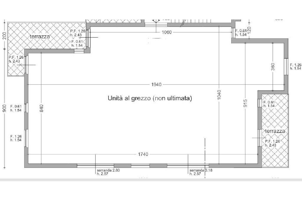 One-room apartment Via Pietrabruna, San Lorenzo al Mare - floor plans 1