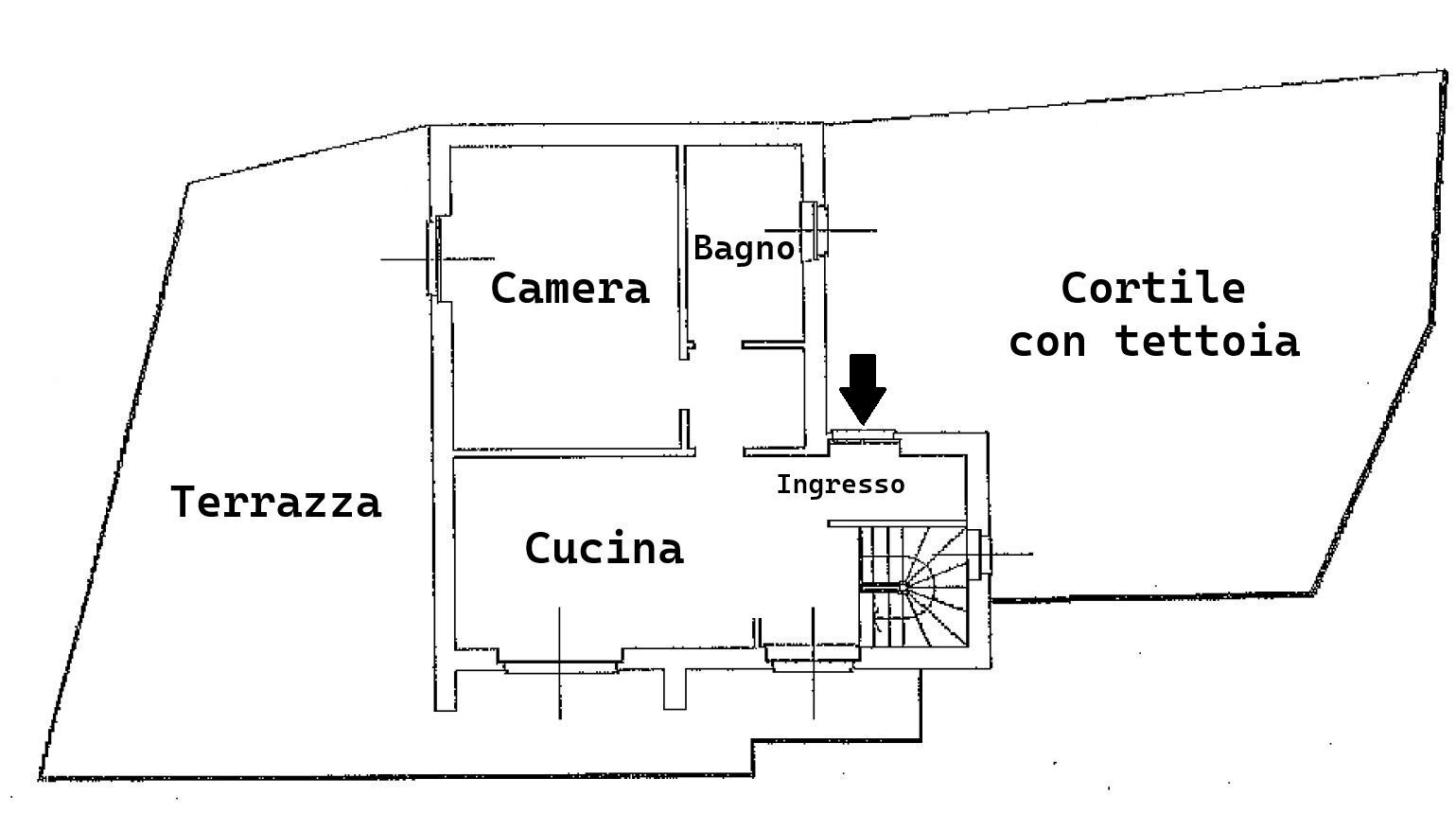 Villa via della Villa, 41/A, Vignolo - planimetria 1