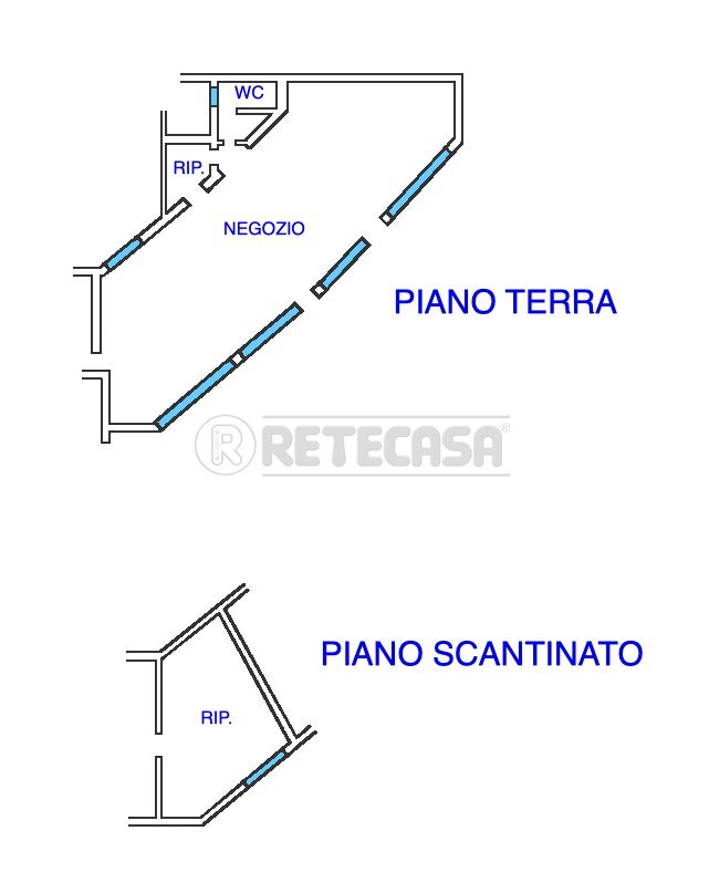 PLANIMETRIA - Locale Commerciale Via Montello 40, Visco - planimetria 1