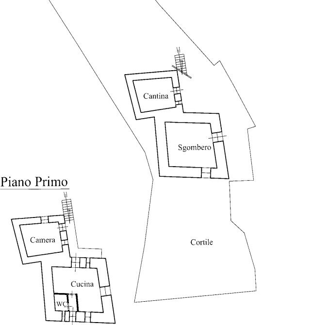 Casa semi indipendente Frazione Erasca, snc , Paesana - planimetria 1