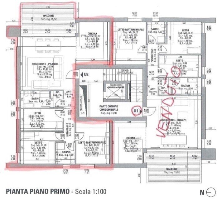 Appartamento Modena - planimetria 1
