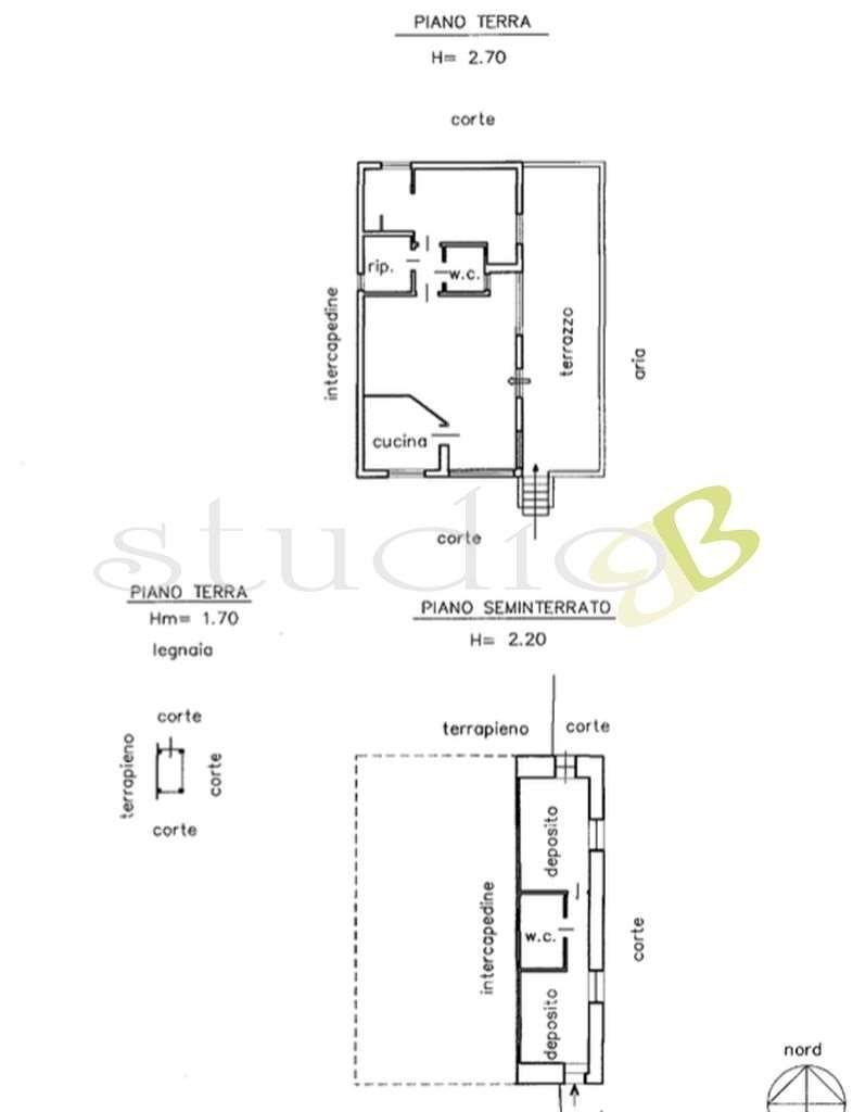 Villa strada per Negi, Seborga - planimetria 1