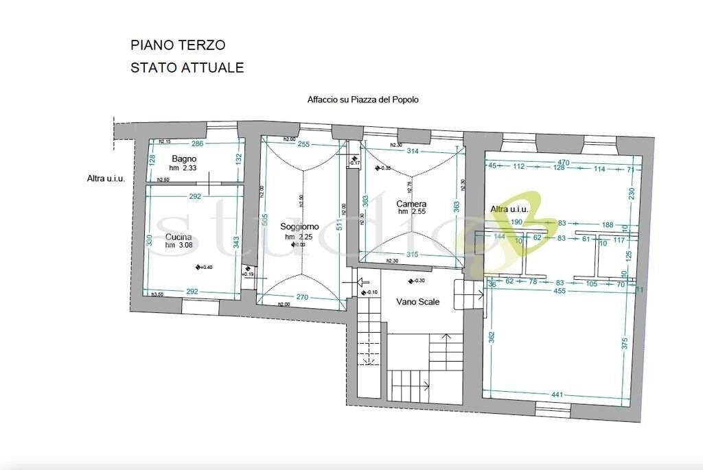 Apartment piazza del Popolo, snc, Bordighera - floor plans 1
