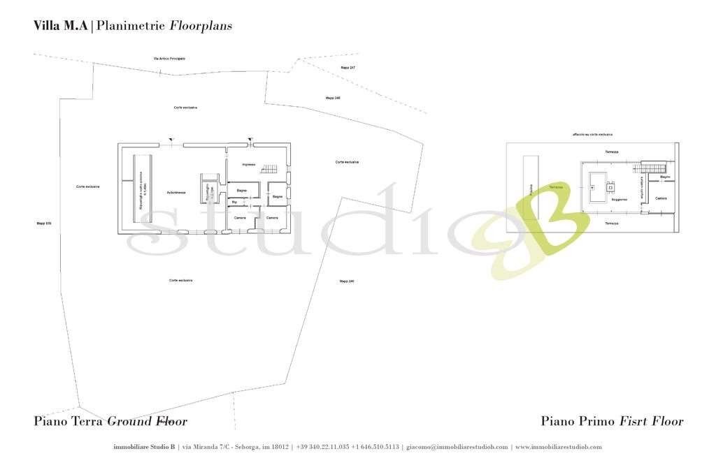 Villa via Antico Principato, snc, Seborga - planimetria 1