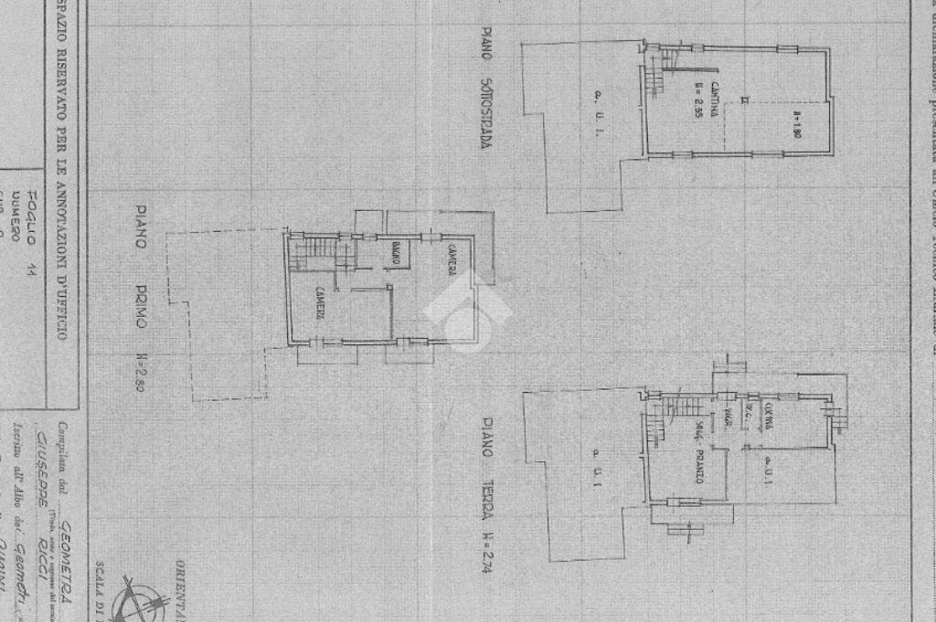 Villa Via Pascoli, Santarcangelo di Romagna - planimetria 1
