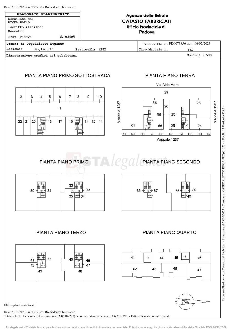 p1.jpg - Appartamento piazza pertini sandro 3, Ospedaletto Euganeo - planimetria 1